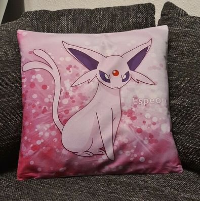 Pokemon Kissenbezug Psiana / Espeon 45cm x 45cm