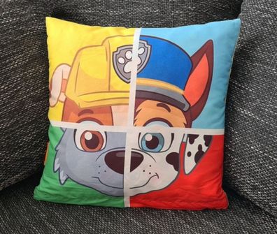 Paw Patrol Kissenbezug fér Kinder - Helfer auf vier Pfoten - 40cm x 40cm