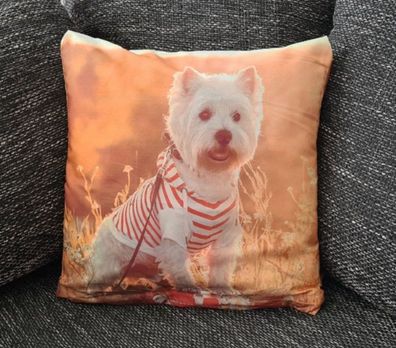 Dekorativer Tier Kissenbezug: Séßer Hund - 40cm x 40cm