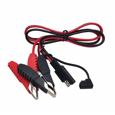 L56 Batterie Ladekabel mit Klemmen zu SAE72 Stecker Verlängerungskabel 12Volt 1m