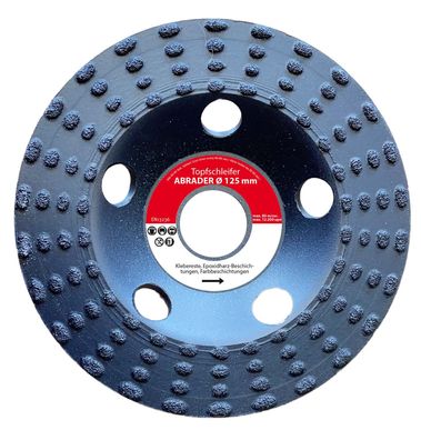 Diamantschleifscheibe 125 x 22,23 Abrader , für Epoxidharz, Kleber usw