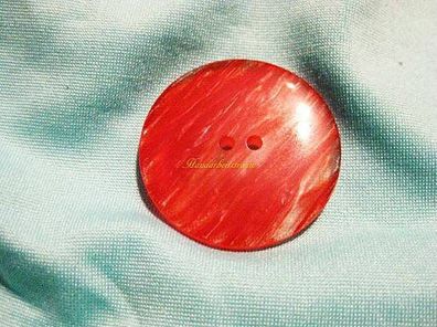 1 Kunststoffknopf Knöpfe rot marmoriert 20x3mm 2 Loch a 2mm Nr 90