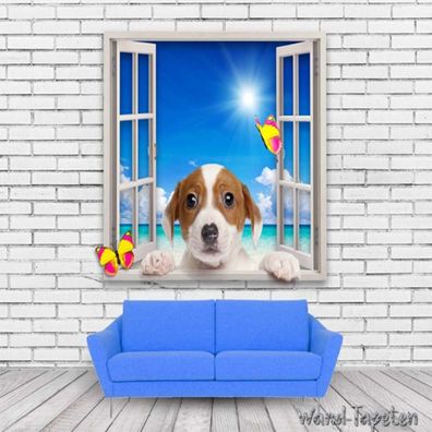 Vlies Fototapete Wandtapete Wandbilder Haustier Hundes Ziegelstein 2276