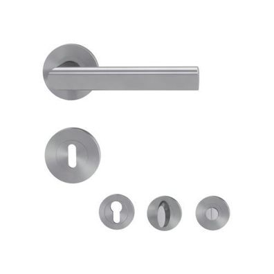 Griffwerk TRI 134 Rosettengarnitur Edelstahl matt