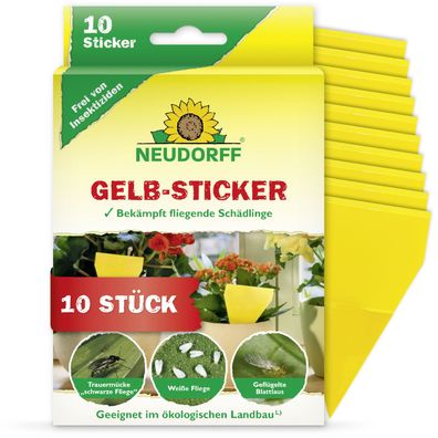 Neudorff Gelb-Sticker - 10 Stück