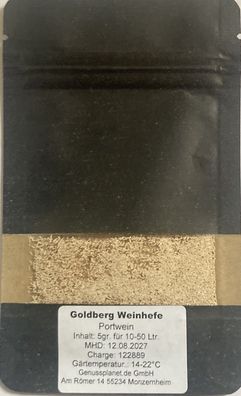 Trockenhefe Portwein für 50 Ltr. Maische Weinhefe für die Weinherstellung