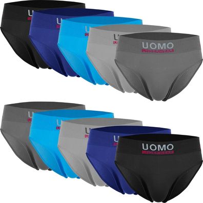 5er Herren Slips Unterhosen Microfaser Unterwäsche Slip 9952 mehrfarbig