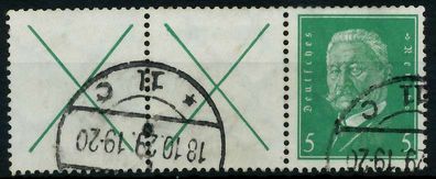 D-REICH Zusammendruck Nr W27.2 gestempelt 3ER STR X79252E