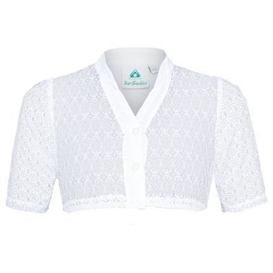 Dirndlbluse Kinder 70742 weiß Isar-Trachten - Größe: 140