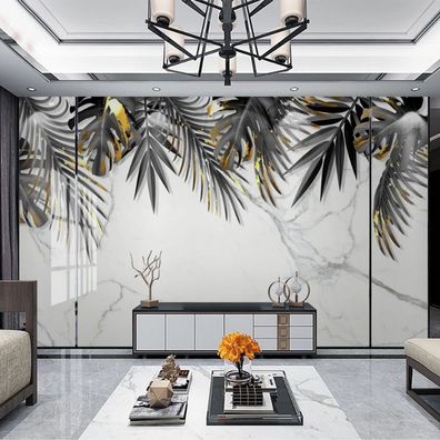 Vlies Fototapete Wandtapete Wandbilder Regenwald und Schildkröten Blättern 2291