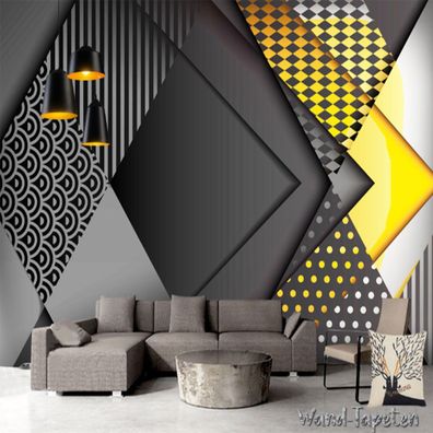 Vlies Fototapete Wandtapete Wandbilder Geometrische im Persönlichkeitsstil 2292
