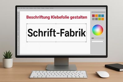 Druckerei Wunschtext Aufkleber Klebebuchstaben Beschriftung Klebefolie gestalten