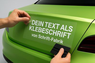 Autoaufkleber gestalten mit Text