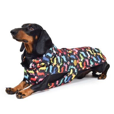 Fashion Dog Hunde-Steppmantel speziell für Dackel - Größe: 36 cm