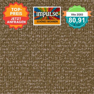 Vorwerk Vito 2G03 Velours Teppichboden 400 cm breit - versandkostenfrei ab 5 m²