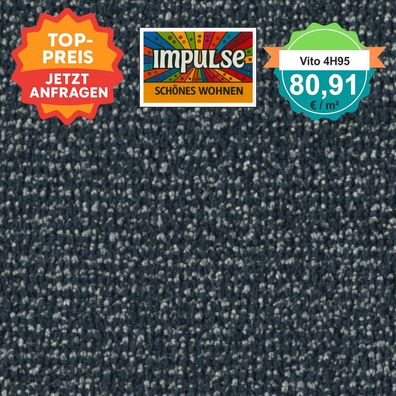 Vorwerk Vito 4H95f Velours Teppichboden 400 cm breit - versandkostenfrei ab 5 m²