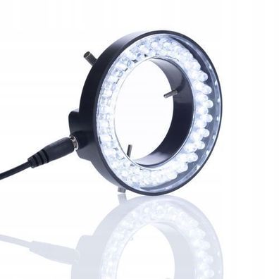 Rosfix LED Ringlicht Mikroskop 72xLED – 5W 6500K | Ø40/78mm dimmbar