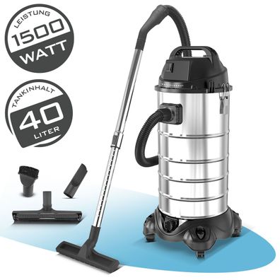 Stahlwerk VCL-1500 ST Nass- und Trockensauger 1500 W Industriesauger mit 40 Liter