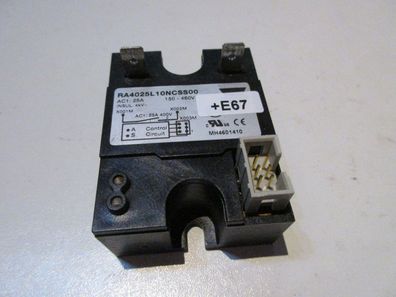 1 Halbleiterrelais, Carlo Gavazzi, 25A/460V, RA4025L10NCSS00
