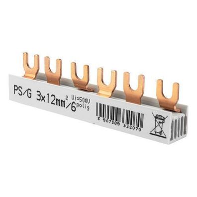 Phasenschiene Gabel PS/ G 3P 6-polig 12mm2 80A Doktorvolt 2070