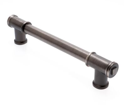 Möbelgriff BA 160 mm Küchengriff dunkel gebürstet Schrankgriff Industrial-Look