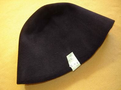 Hutstumpen Haar dunkel blau 80 gr Ü 52cm Randumfang 82cm Stu 969