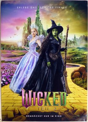 Wicked: Teil 2 - Original Kinoplakat A1 - Hauptmotiv - Ariana Grande - Filmposter