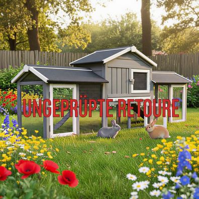 Hasenstall Kaninchenstall Meerschweinchen Stall 085