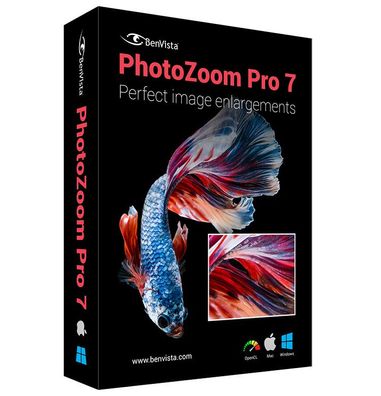BenVista PhotoZoom Pro 7 - Windows & Mac - 1 Gerät - Vollversion - Digitale Lizenz