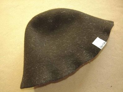 Hutstumpen Stumpen Filz Wolle oliv m Haaren silber 120 gr Ü 44cm Rd 84cm Stu 9500