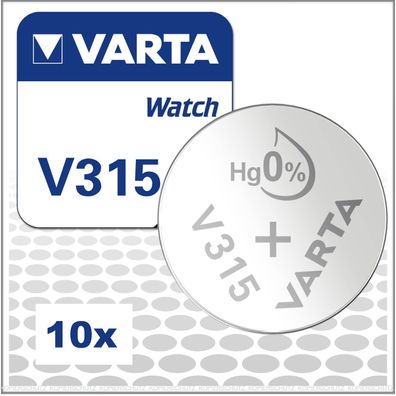 10x Varta V315 / SR716SW Watch Uhrenbatterien Fachhandelsware V 315 SR67