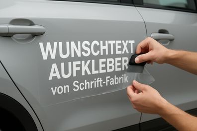 Wunschtext Aufkleber Schriftzug selbst gestalten in unzähligen Varianten