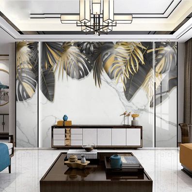 Vlies Fototapete Wandtapete Wandbilder Abstraktes mit tropischem Regenwald 2297