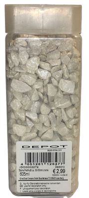 Deko Perlmut-Steine weiß-creme, 30-50 mm, 605 ml