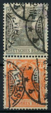 D-REICH Zusammendruck Nr S11b gestempelt SENKR PAAR X792716