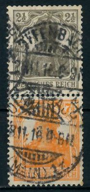 D-REICH Zusammendruck Nr S11a gestempelt SENKR PAAR X792752