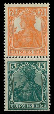 D-REICH Zusammendruck Nr S3 ungebraucht SENKR PAAR X7927CE