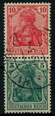 D-REICH Zusammendruck Nr S5 gestempelt SENKR PAAR X7927D2