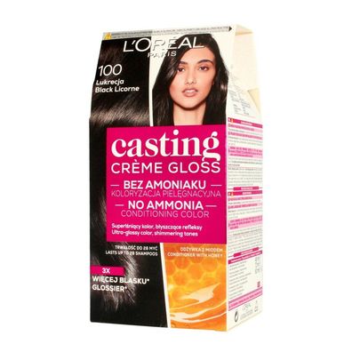 L'Oréal Professionnel Casting Creme Gloss Cremefarbe Nr. 100 Lakritze 1op