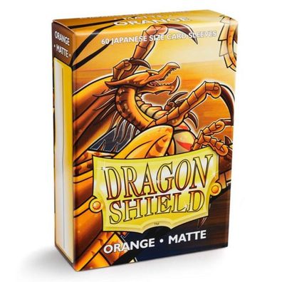 Dragon Shield Kartenhéllen Sleeves Japanische Größe Matte (60) Orange