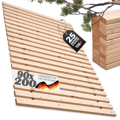 Marke TUGA-Holztech 30mm Rollrost 90x200 cm bis 500kg Lattenrost unbehandelt
