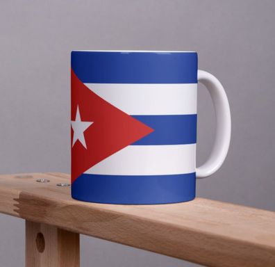Kuba Tasse Flagge Pot Kaffeetasse National Becher Kaffee Cup Béro Tee