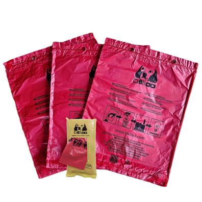 BELLOO Hundekotbeutel Rot Extrabreit - Für große Hunde + 30 Stk. gefaltet gratis