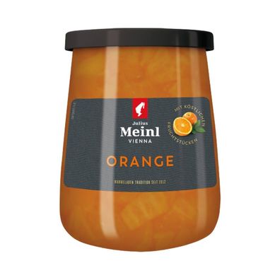 Julius Meinl Orange-Marmelade, naturrein, mit köstlichen Fruchtstücken, 370 Gramm
