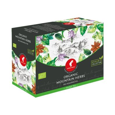 Julius Meinl Tee Bio Bergkräuter Big Bag (Kannen Teebeutel), Kräutertee, Teebeutel im