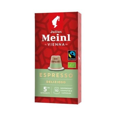 Julius Meinl Kaffeekapseln, Espresso Delizioso 7, 10 Stück, 56 Gramm Packung