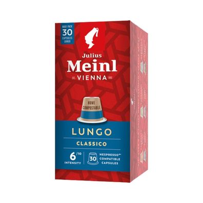 Julius Meinl Inspresso Lungo Classico 4 XL, Nespresso-kompatibel, kompostierbar, 30 K