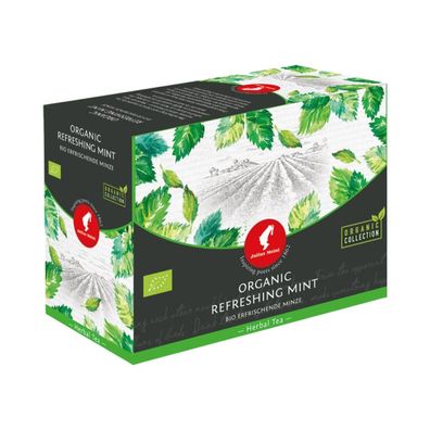 Julius Meinl Tee Bio Erfrischende Minze Big Bag (Kannen Teebeutel), Kräutertee, 20 Te