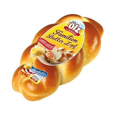 Ölz Familien-Butterzopf, 750 Gramm