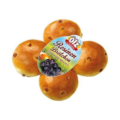 Ölz Rosinenbrötchen, 4 Stück, 250 Gramm